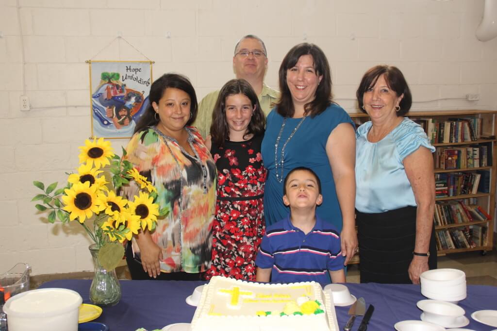 Family picture when Andrew and Samantha were baptized